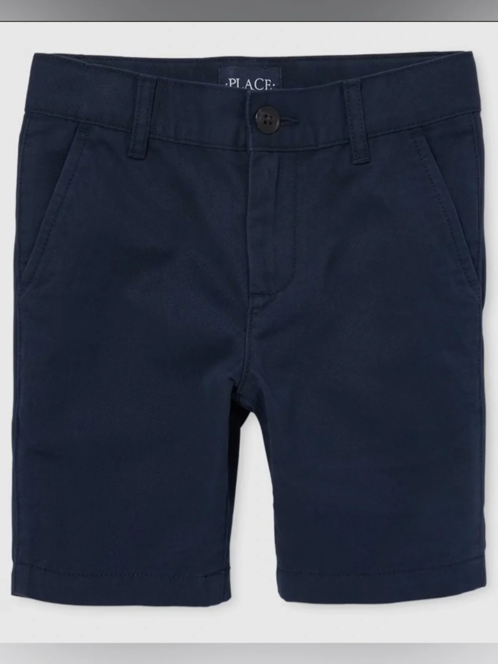 NWOT Children's Place Boys Uniform Stretch Chino Shorts 2-Pack Navy size 14